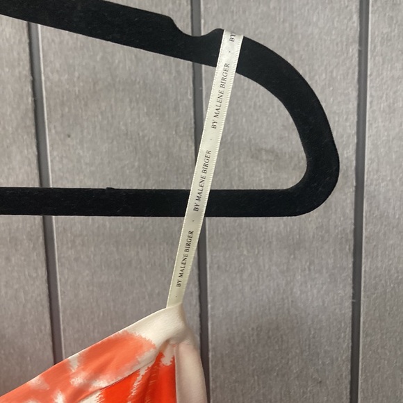 BY MALENE BIRGER orange and white silk shorts size 36 - Picture 12 of 13